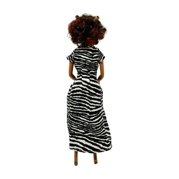 Scarey Spice Mel Fashion Doll Galoob Black White ebay Zebra Outfit - Picture 3 of 13